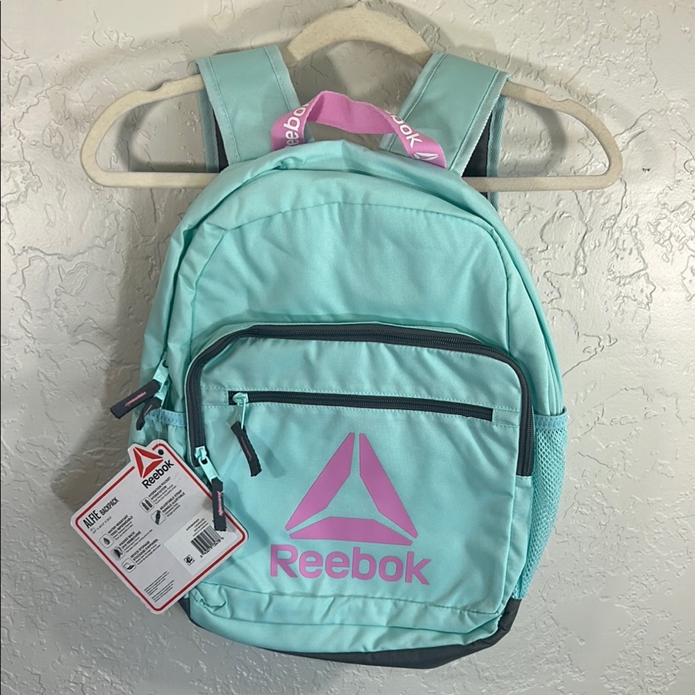 Reebok Blue and Pink Mini Backpack Lightweight Design